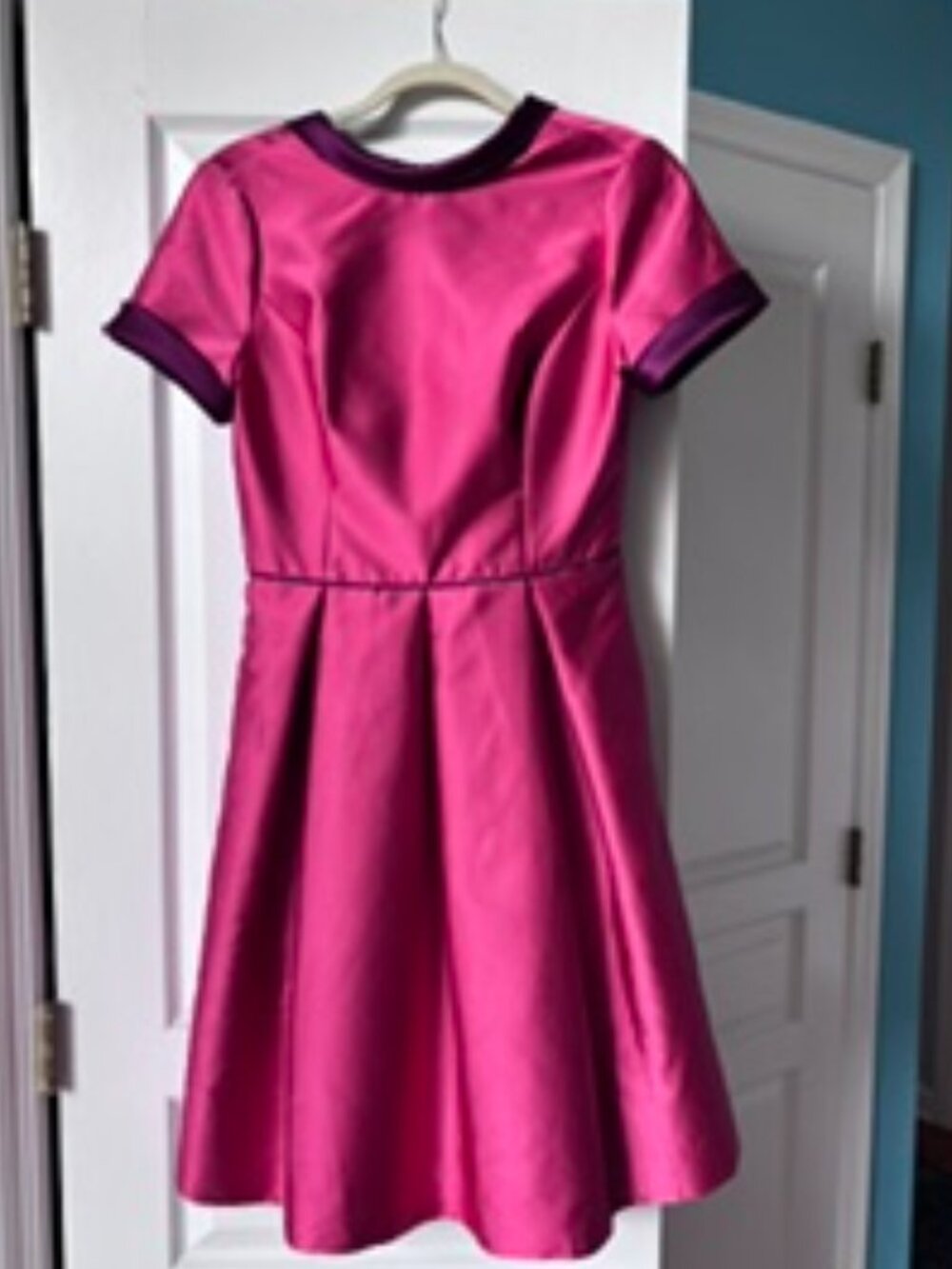 Retro Gal Meets Glam satin, lined cocktail dress